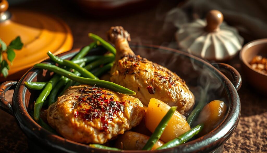 Chicken and Green Beans Tagine: A Flavorful Moroccan Dish